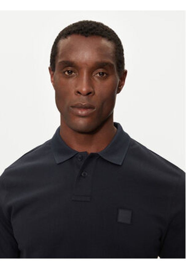 BOSS - Boss Polo Passenger 50507803 Granatowy Slim Fit. Typ kołnierza: polo. Kolor: niebieski. Materiał: bawełna