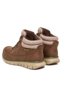 skechers - Skechers Trekkingi Synergy 167425/BRN Brązowy. Kolor: brązowy. Materiał: skóra #4