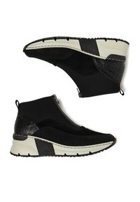Rieker Botki N6352-00 Czarny. Kolor: czarny. Materiał: materiał #6