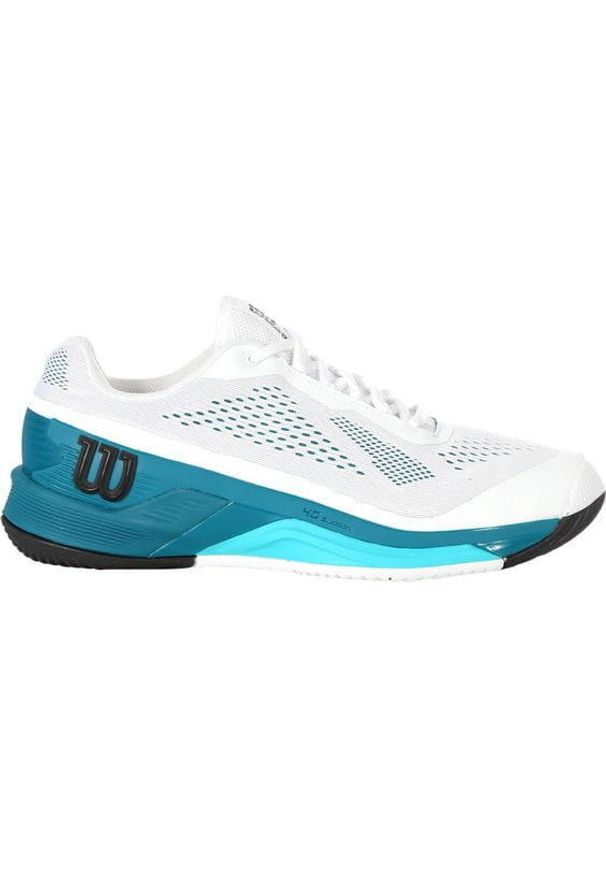 Buty tenisowe męskie Wilson Rush Pro 4.0. Kolor: niebieski, biały, wielokolorowy. Sport: tenis