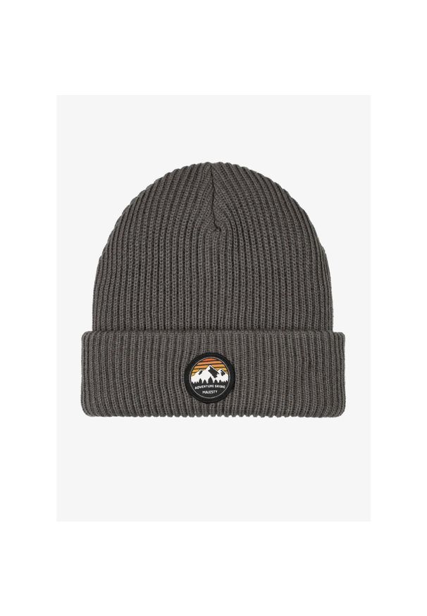 MAJESTY - Czapka zimowa Majesty Classic Beanie Adventure - grey. Kolor: szary. Sezon: zima