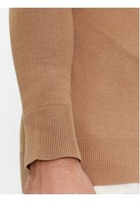Brave Soul Sweter MK-36ARUNDELB Brązowy Regular Fit. Kolor: brązowy. Materiał: wiskoza #6