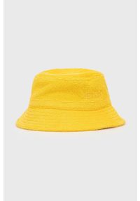 Levi's® - Levi's kapelusz bawełniany kolor żółty bawełniany. Kolor: żółty. Materiał: bawełna