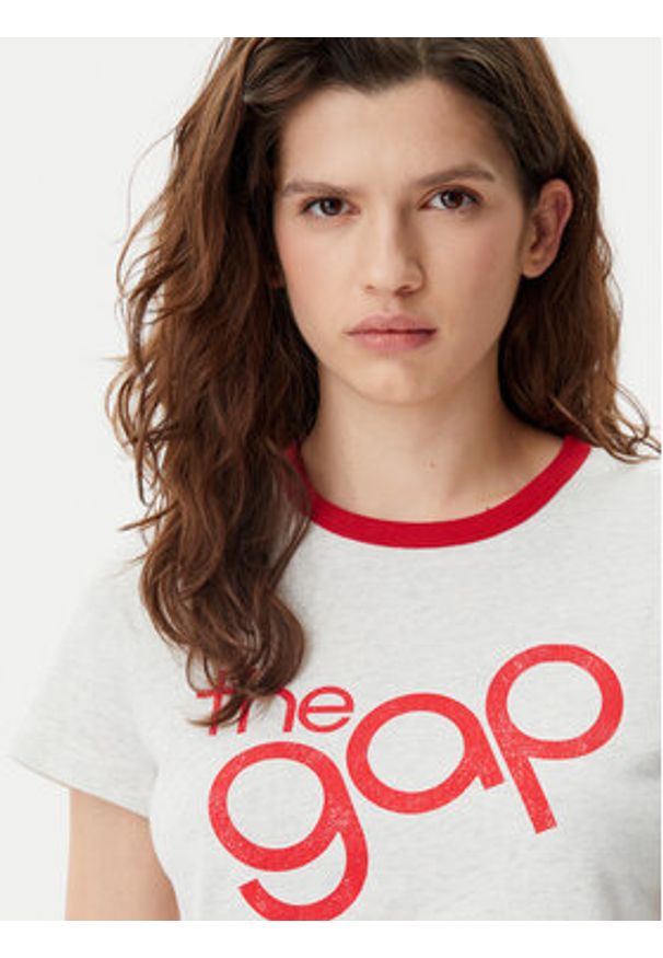 GAP - Gap T-Shirt 723653-06 Szary Regular Fit. Kolor: szary. Materiał: bawełna