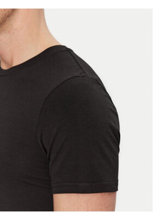 Resteröds Komplet 2 t-shirtów 27040 2 Czarny Slim Fit. Kolor: czarny. Materiał: bawełna