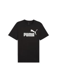 Koszulka męska Puma Ess No.1 Logo Tee. Kolor: czarny. Materiał: jeans. Długość: krótkie