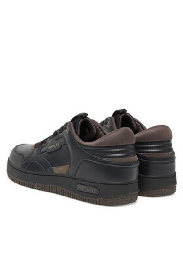 Replay - REPLAY Sneakersy GMZ3G .000.C0057L Czarny. Kolor: czarny. Materiał: skóra