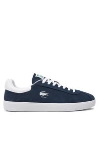 Lacoste Sneakersy 746SMA0065 Granatowy. Kolor: niebieski. Materiał: zamsz, skóra #1