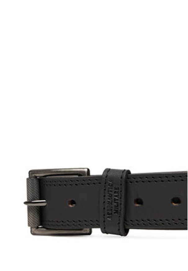 Aeronautica Militare Pasek Męski 252CP0237UPL00181 Czarny. Kolor: czarny. Materiał: skóra
