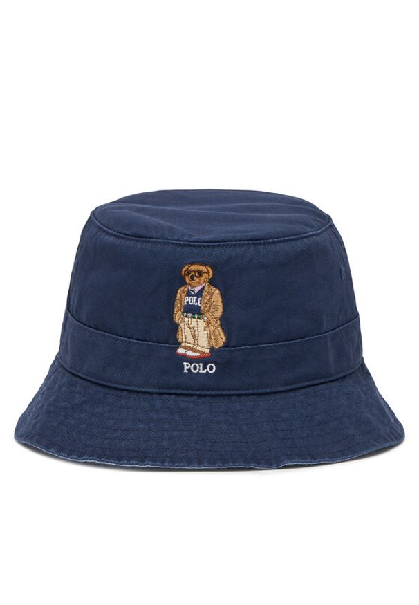 Polo Ralph Lauren Kapelusz 211977400001 Granatowy. Kolor: niebieski. Materiał: bawełna, materiał
