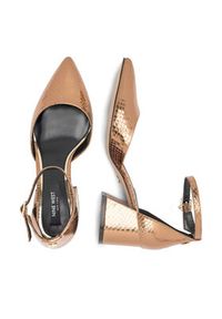 Nine West Czółenka FARIA FF-2377 Brązowy. Kolor: brązowy. Materiał: skóra #4