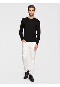 Calvin Klein Sweter Superior K10K109474 Czarny Regular Fit. Kolor: czarny. Materiał: wełna #4