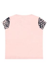 Kenzo kids - KENZO KIDS - Różowy t-shirt z nadrukiem tygrysa 0-4 lata. Kolor: wielokolorowy, różowy, fioletowy. Materiał: bawełna. Długość rękawa: krótki rękaw. Wzór: nadruk. Sezon: lato