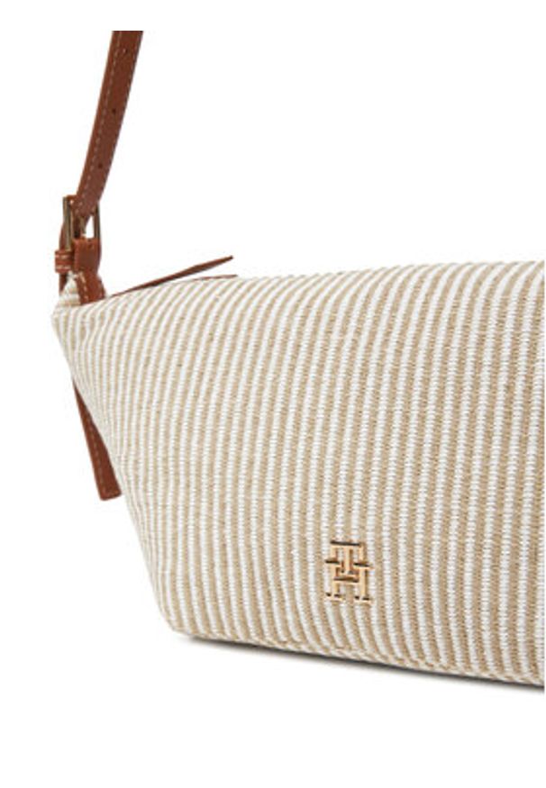 TOMMY HILFIGER - Tommy Hilfiger Torebka Th Premium Beach Le Sling Bag AW0AW17177 Beżowy. Kolor: beżowy