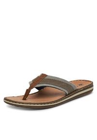 Rieker Japonki CEO-21095-42 Beżowy ciemny. Kolor: beżowy. Materiał: materiał #5