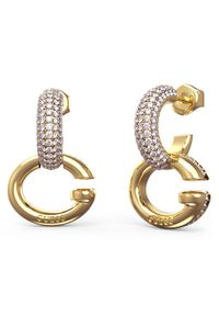 Guess Kolczyki JUBE04 521JW Złoty. Materiał: metalowe. Kolor: złoty