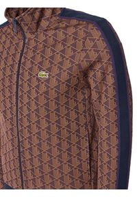 Lacoste Bluza SH1368 Brązowy Regular Fit. Kolor: brązowy. Materiał: bawełna #3