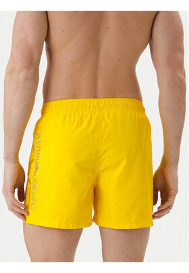 EA7 Emporio Armani Szorty kąpielowe 7M002001 AF14497 M2004 Żółty Regular Fit. Kolor: żółty. Materiał: syntetyk