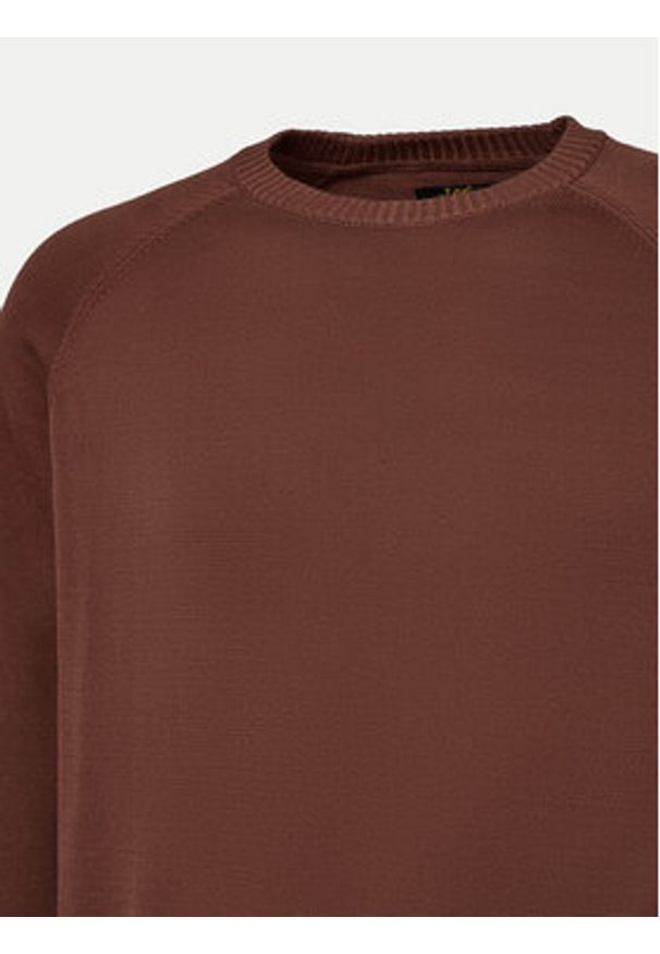 Lee Sweter 112355672 Brązowy Regular Fit. Kolor: brązowy. Materiał: bawełna
