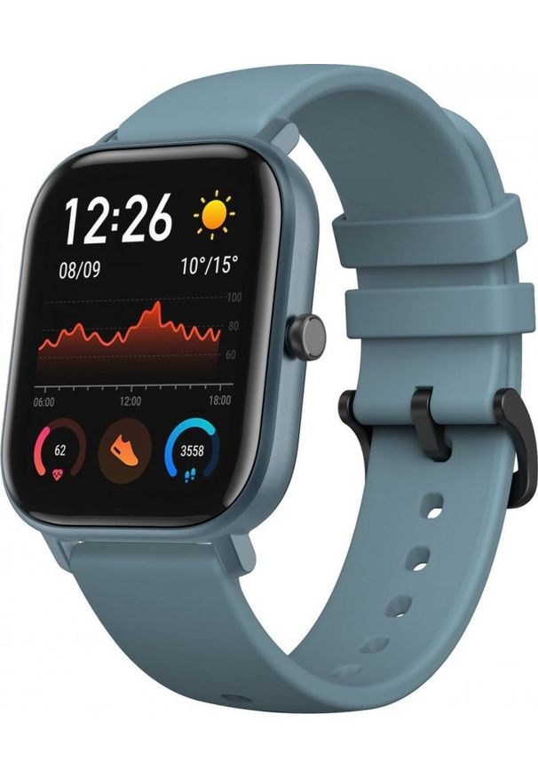AMAZFIT - Smartwatch Amazfit GTS Niebieski (W1914OV4N). Rodzaj zegarka: smartwatch. Kolor: niebieski