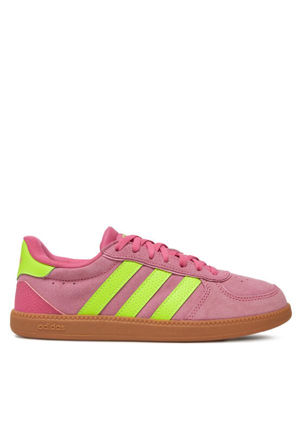 Adidas - adidas Sneakersy Breaknet Sleek JH6899 Różowy. Kolor: różowy. Materiał: zamsz, skóra