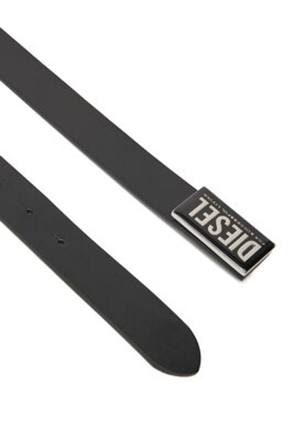 Diesel Pasek Męski X09945PR227 Czarny. Kolor: czarny. Materiał: skóra