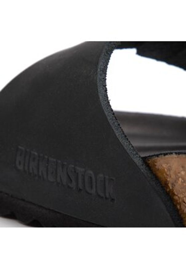 Birkenstock Klapki Madrid Big Buckle 1006523 Czarny. Kolor: czarny. Materiał: skóra, nubuk