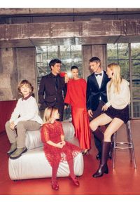 Reserved - Sukienka maxi na ramiączkach - czerwony. Kolor: czerwony. Materiał: tkanina. Długość rękawa: na ramiączkach. Wzór: gładki. Typ sukienki: proste. Długość: maxi #1