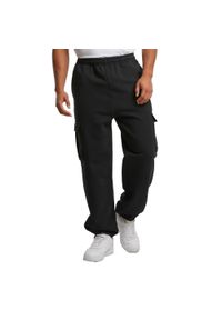 Urban Classics - Męskie Spodnie Do Biegania Cargo 90s. Kolor: czarny. Materiał: dresówka #1