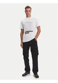 Karl Lagerfeld Jeans T-Shirt A3M17002 Biały Regular Fit. Kolor: biały. Materiał: syntetyk #3