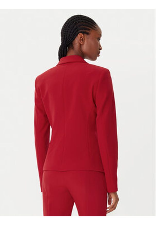 Hugo - HUGO Marynarka Agonia-1 50539976 Czerwony Slim Fit. Kolor: czerwony. Materiał: syntetyk