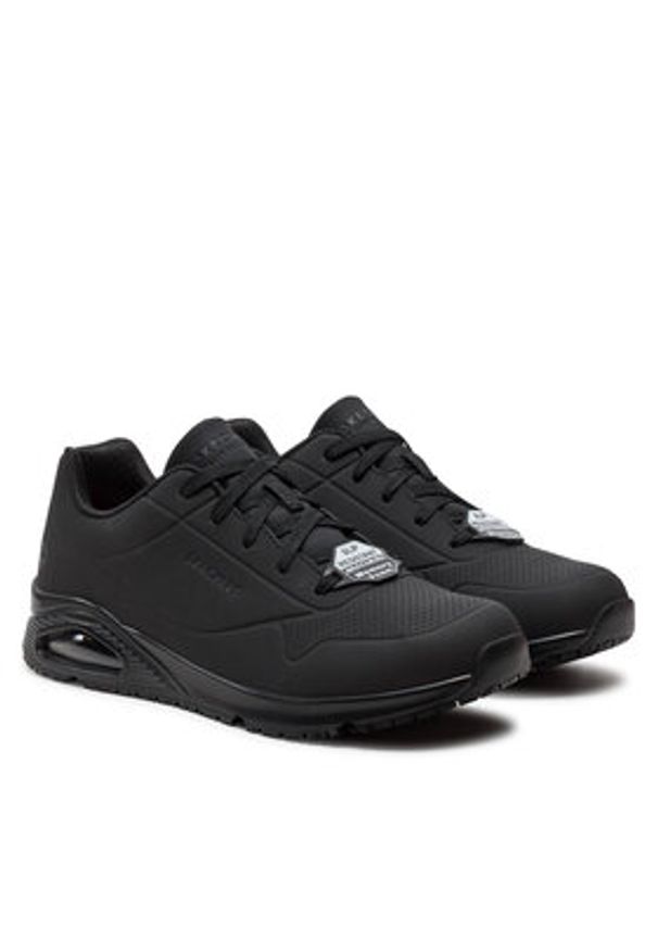 skechers - Skechers Sneakersy Sutal 200054EC/BLK Czarny. Kolor: czarny. Materiał: skóra