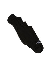 Skarpety unisex The North Face MP Invisible Socks 3 Pairs 0A8BRAJK31 - czarne. Kolor: czarny. Materiał: poliester, elastan, poliamid, materiał. Wzór: aplikacja, napisy