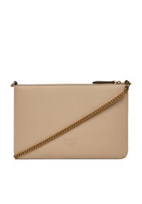 Pinko - PINKO Torebka Flat Classic AI 25-26 PCPL 100455 A0F1 Beżowy. Kolor: beżowy. Materiał: skórzane #5