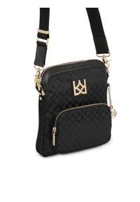 Kazar - Miejska torebka tekstylna typu listonoszka. Kolor: czarny. Wzór: gładki. Materiał: skórzane. Styl: casual, klasyczny #2