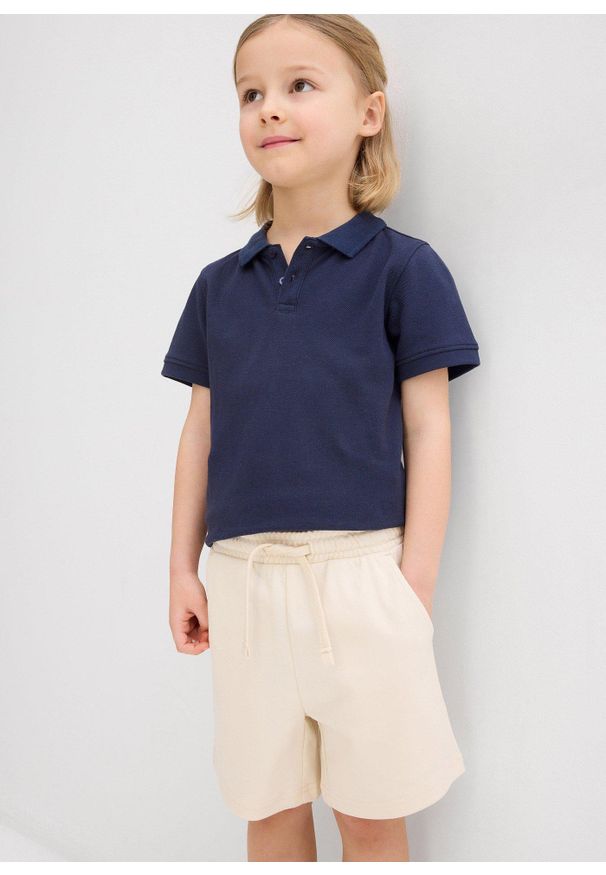 bonprix - Szorty z grubego bawełnianego dżerseju (2 pary). Kolor: niebieski. Materiał: jersey, bawełna