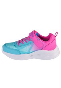 skechers - Buty sportowe Sneakersy dziewczęce, Sola Glow - Ombre Deluxe. Kolor: różowy. Sport: turystyka piesza