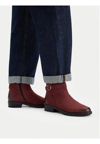 Lasocki Botki CEO-WI23-JIA-03 Bordowy. Kolor: czerwony. Materiał: nubuk, skóra #6
