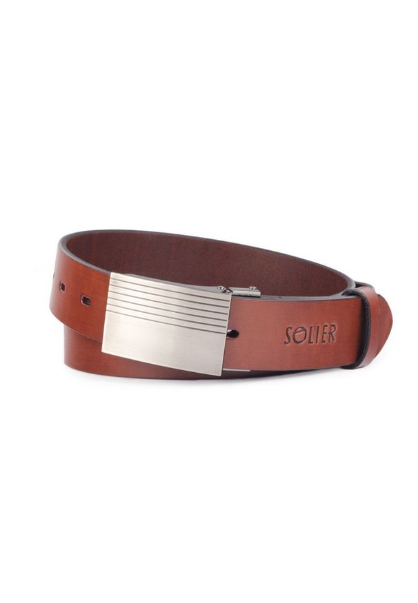 Pasek Solier w paski, elegancki