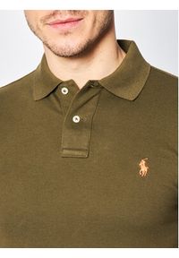 Polo Ralph Lauren Polo Core Replen 710795080 Zielony Slim Fit. Typ kołnierza: polo. Kolor: zielony. Materiał: bawełna #3