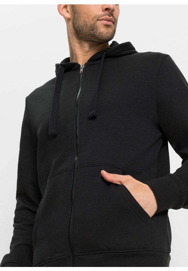 bonprix - Bluza rozpinana z kapturem (2 szt.). Typ kołnierza: kaptur. Kolor: szary. Materiał: poliester