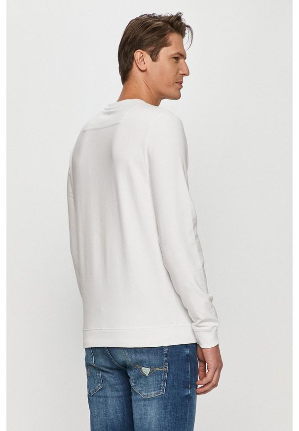 Guess - Bluza. Okazja: na co dzień. Kolor: biały. Wzór: nadruk. Styl: casual