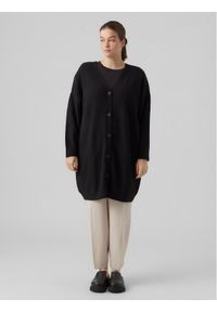 Vero Moda Curve Kardigan Billie 10285861 Czarny Relaxed Fit. Kolor: czarny. Materiał: syntetyk #1