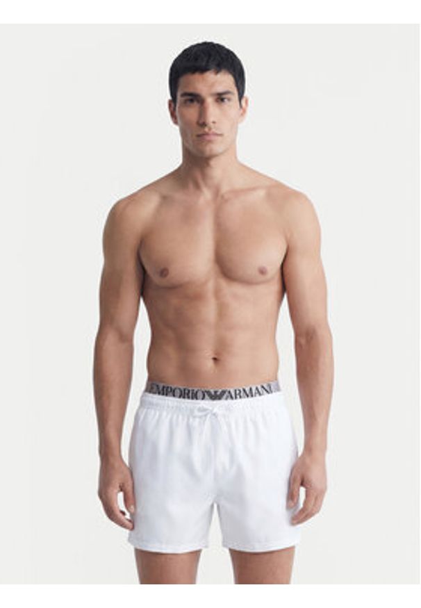 Emporio Armani Szorty kąpielowe EM000686 AF20432 U0002 Biały. Kolor: biały. Materiał: syntetyk