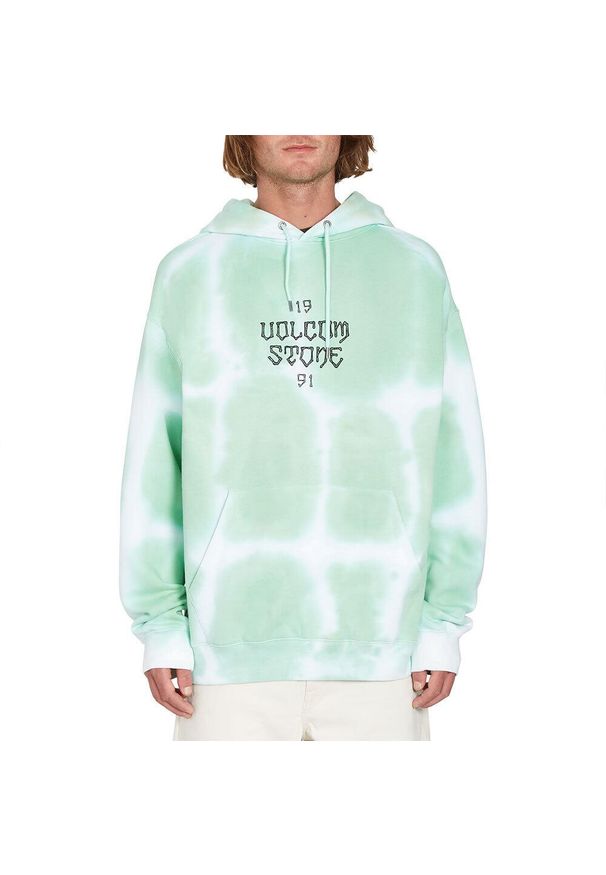 Bluza sportowa męska Volcom Trippin Dye. Kolor: zielony. Materiał: poliester, bawełna