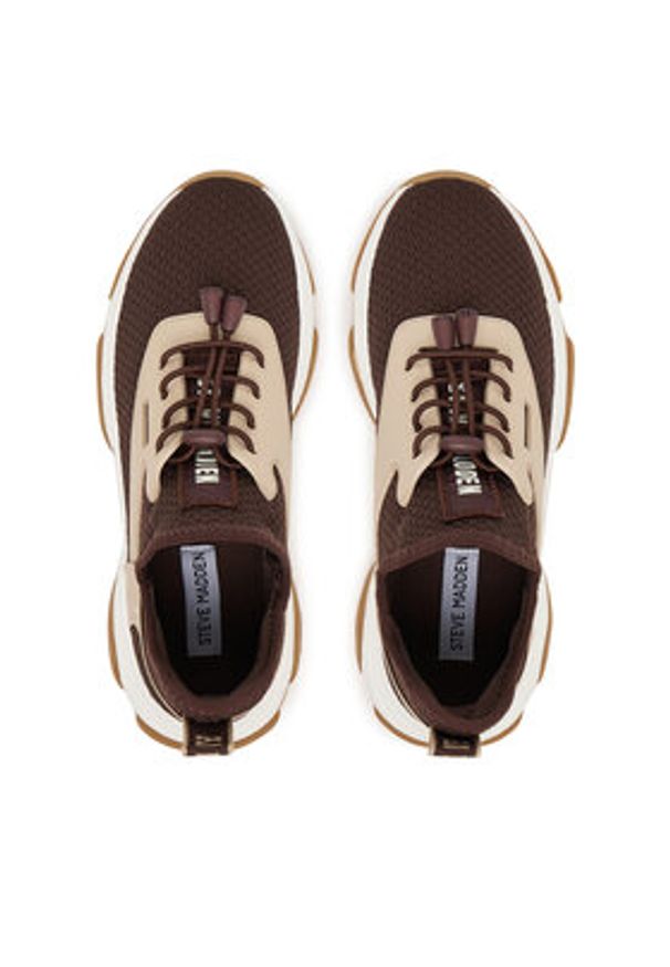 Steve Madden Sneakersy Match-E SM11004643 Khaki. Kolor: brązowy. Materiał: materiał
