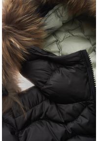 Blauer USA - BLAUER Czarna pikowana damska kurtka Aldie Short Jackets, Rozmiar XL. Kolor: czarny. Materiał: poliamid, futro. Styl: elegancki #5