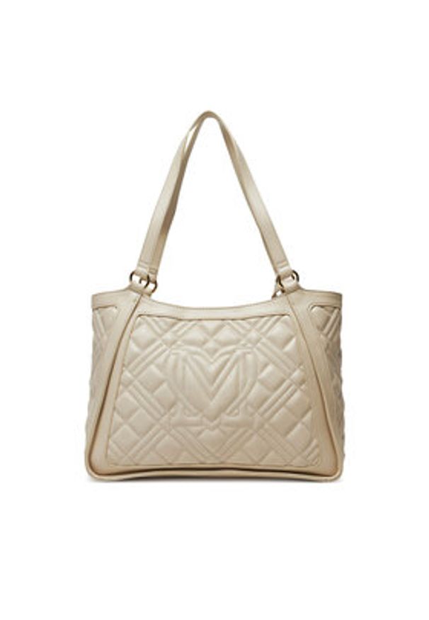 Love Moschino - LOVE MOSCHINO Torebka JC4206PP0MLA0110 Beżowy. Kolor: beżowy. Materiał: skórzane