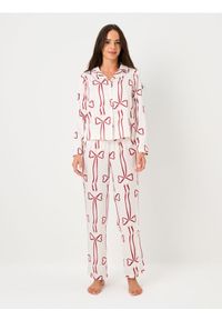 Sinsay - Piżama dwuczęściowa z motywem świątecznym - kremowy. Kolor: kremowy #1