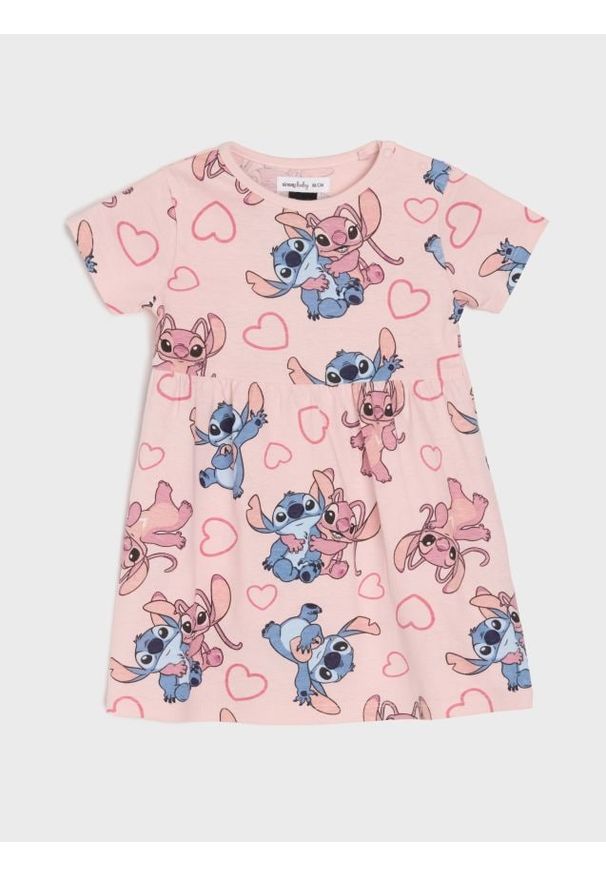 Sinsay - Sukienka Stitch - różowy. Kolor: różowy